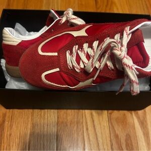 ALOHAS Red and Cream Women's Shoes